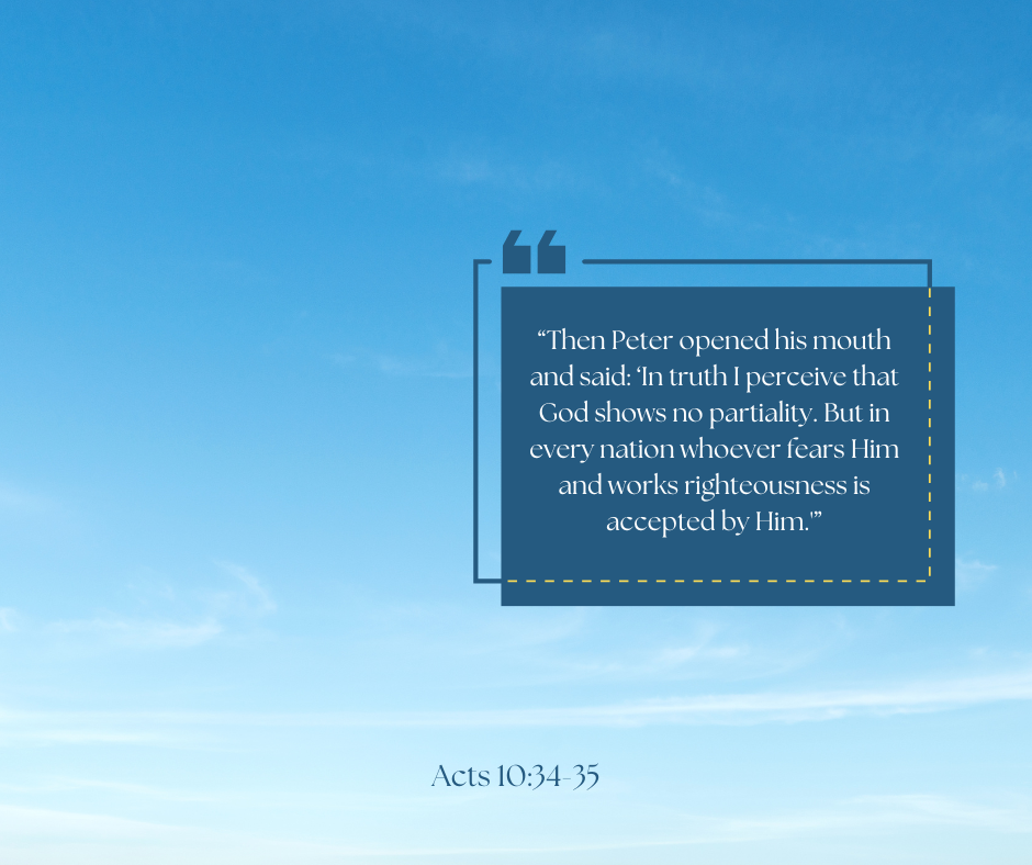 Acts 10:34-35