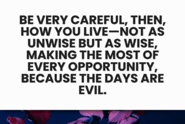 Ephesians 5:15-16