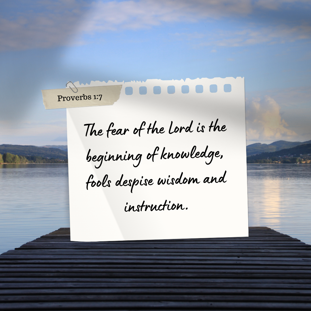 Proverbs 1:7