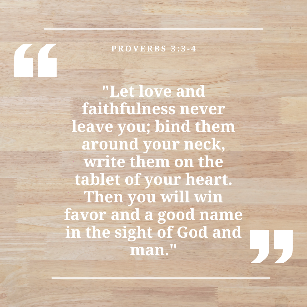 Proverbs 3:3-4