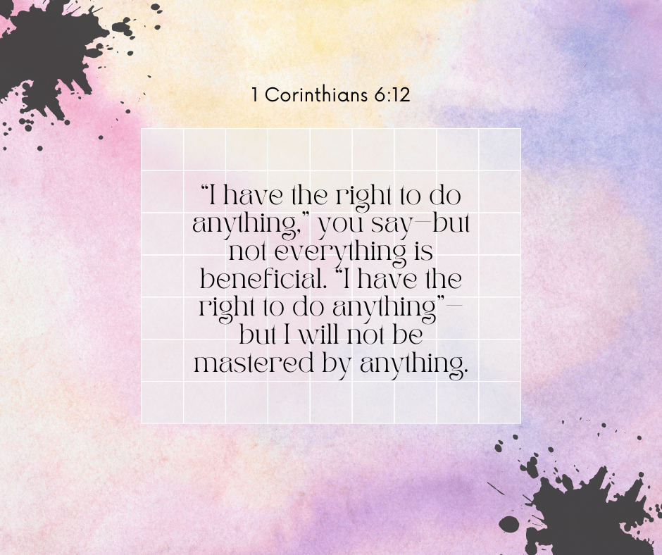 1 Corinthians 6:12
