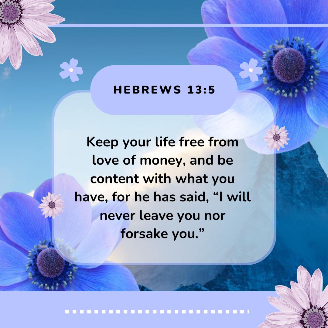 Hebrews 13:5