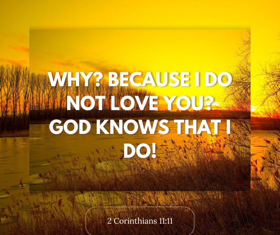 2 Corinthians 11:11