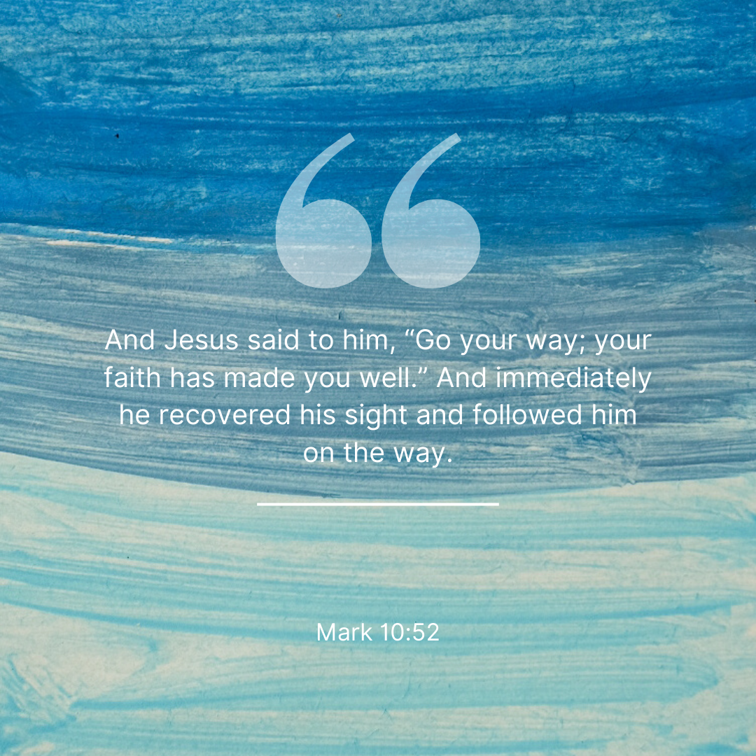 Mark 10:52