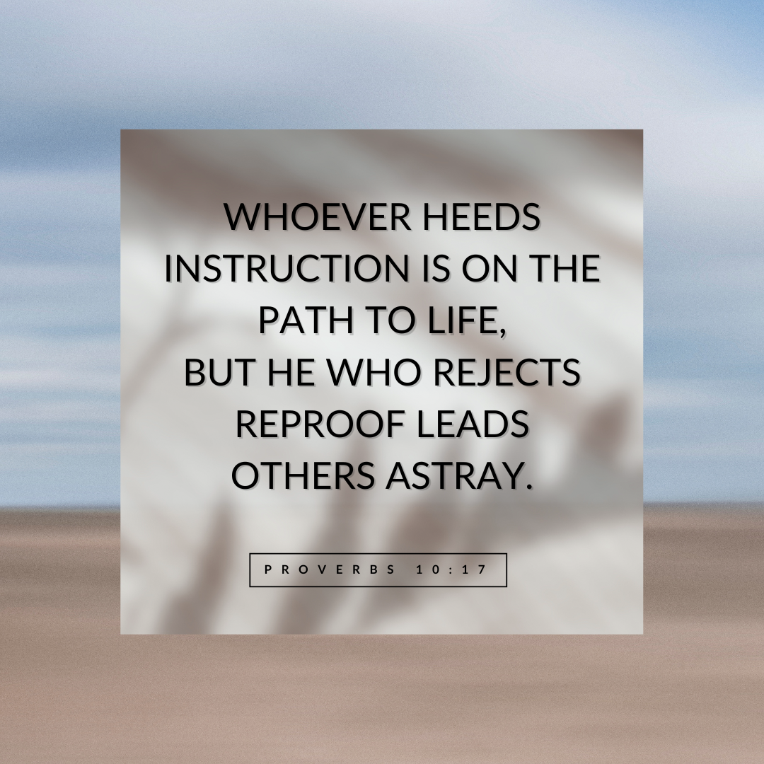 Proverbs 10:17