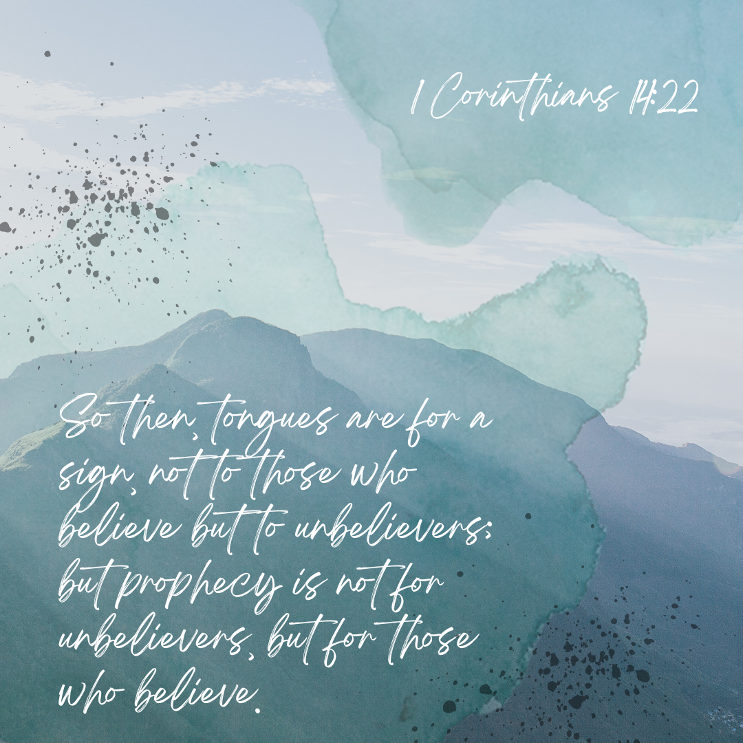 1 Corinthians 14:22
