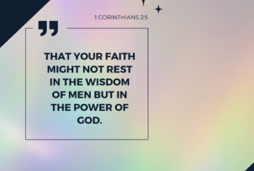 1 Corinthinans  2:5