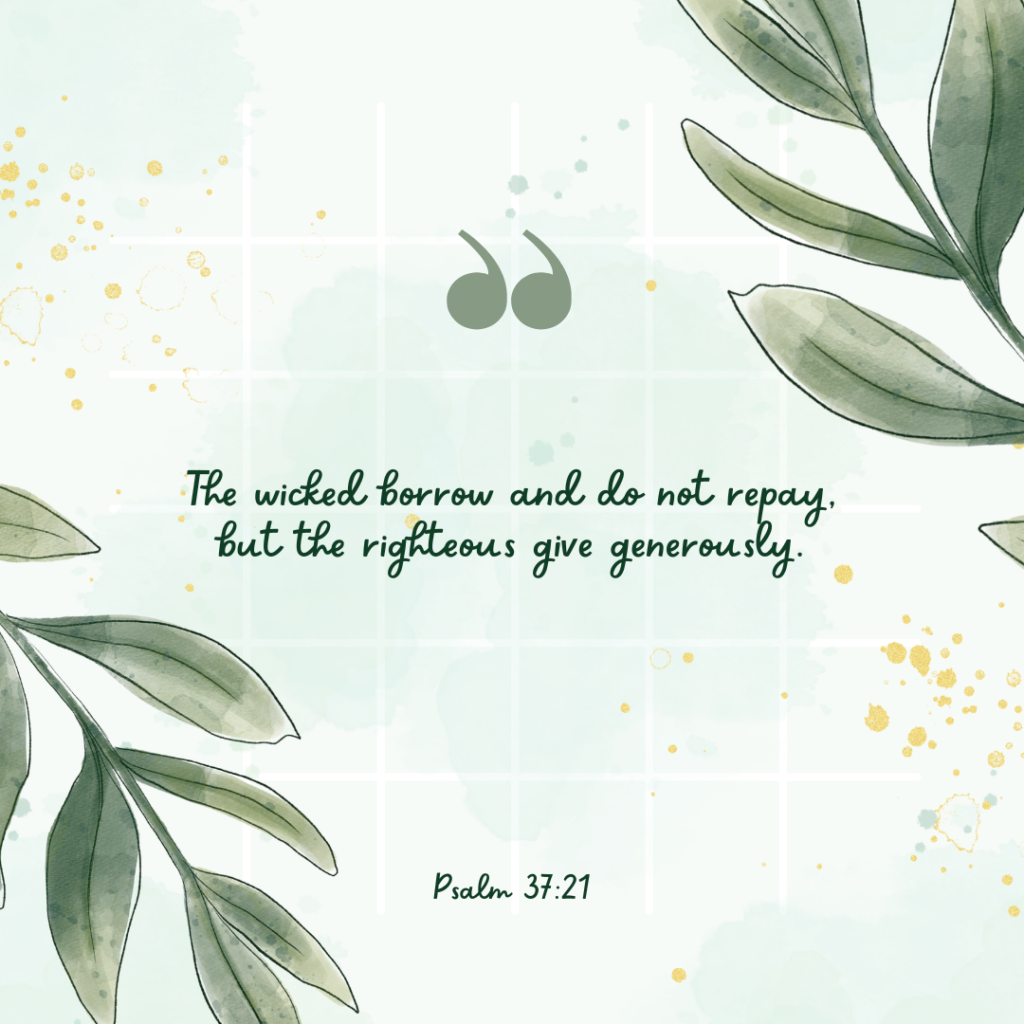 Psalm 37:21