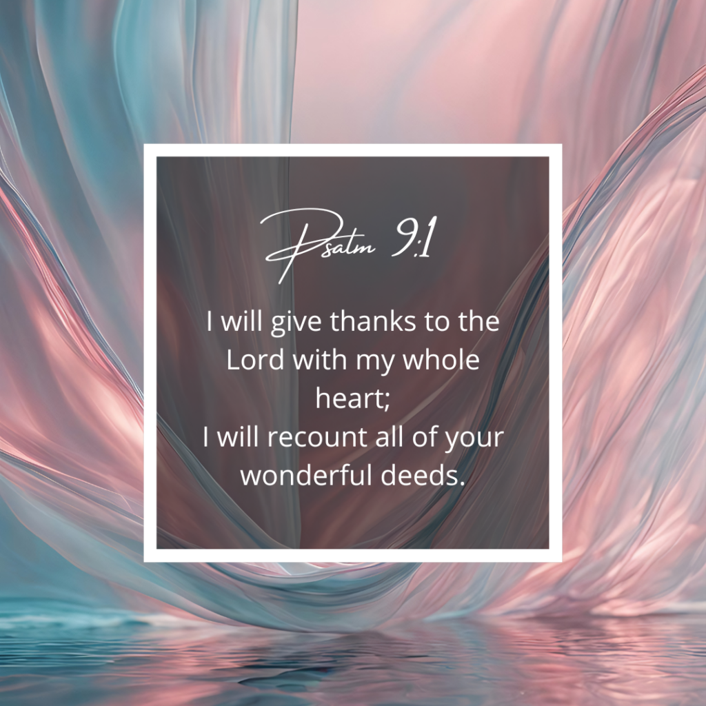 Psalm  9:1