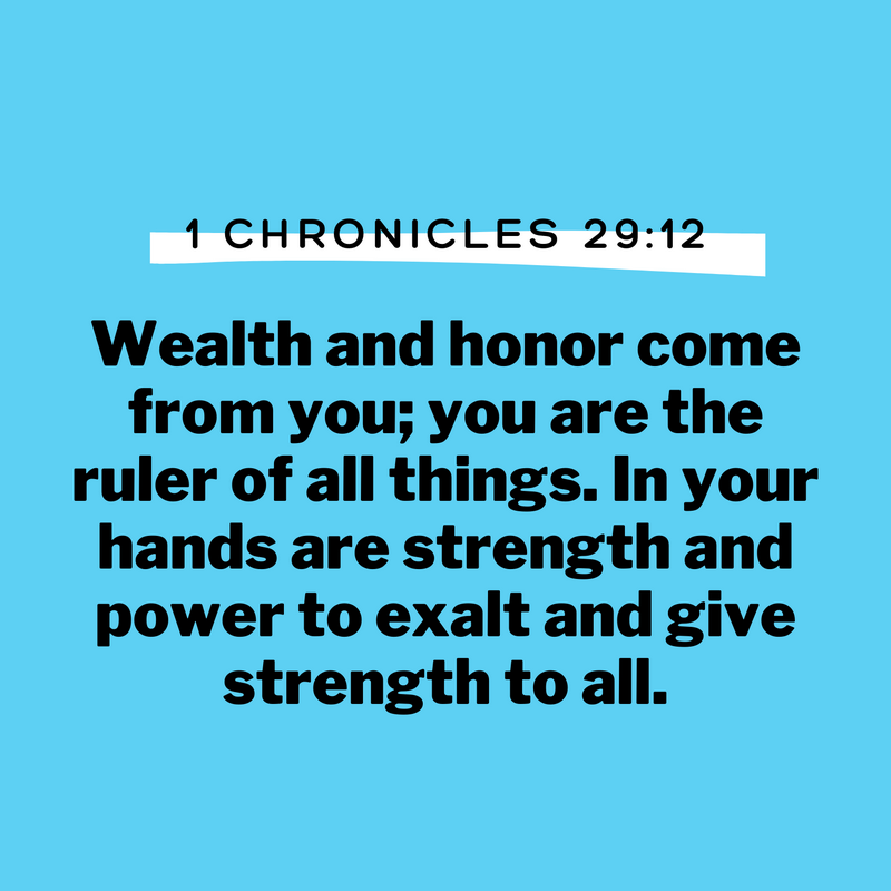1 Chronicles 29:12