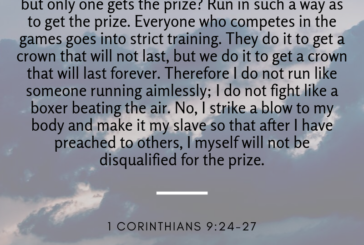 1 Corinthians 9:24-27