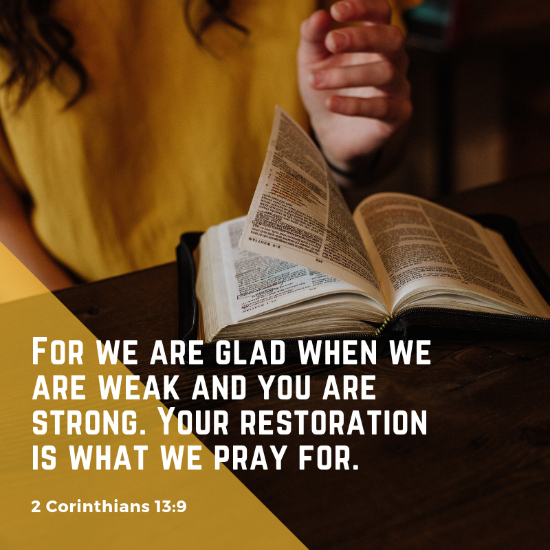 2 Corinthians 13:9