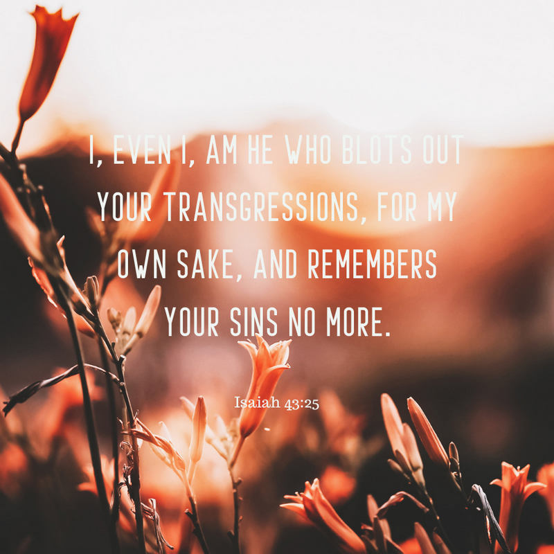 Isaiah 43:25