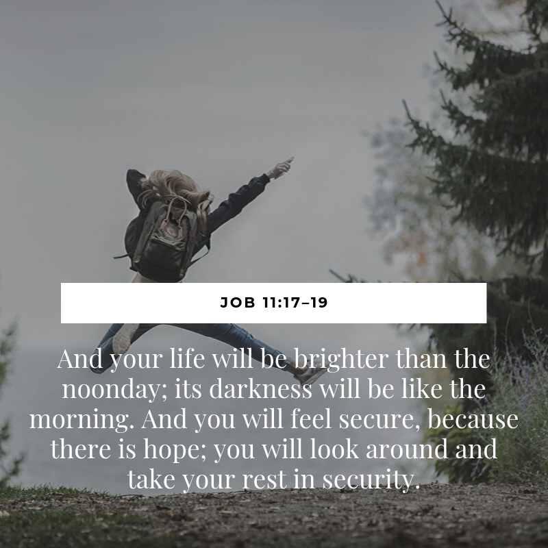 Job 11:17-19