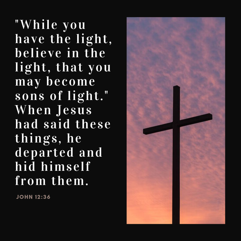 John 12:36