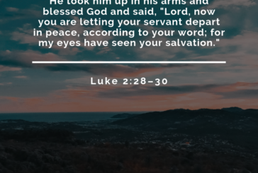 Luke 2:28-30        