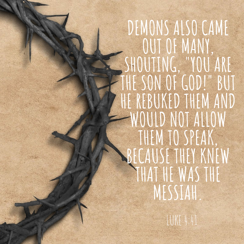 Luke 4:41