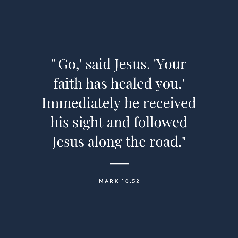Mark 10:52