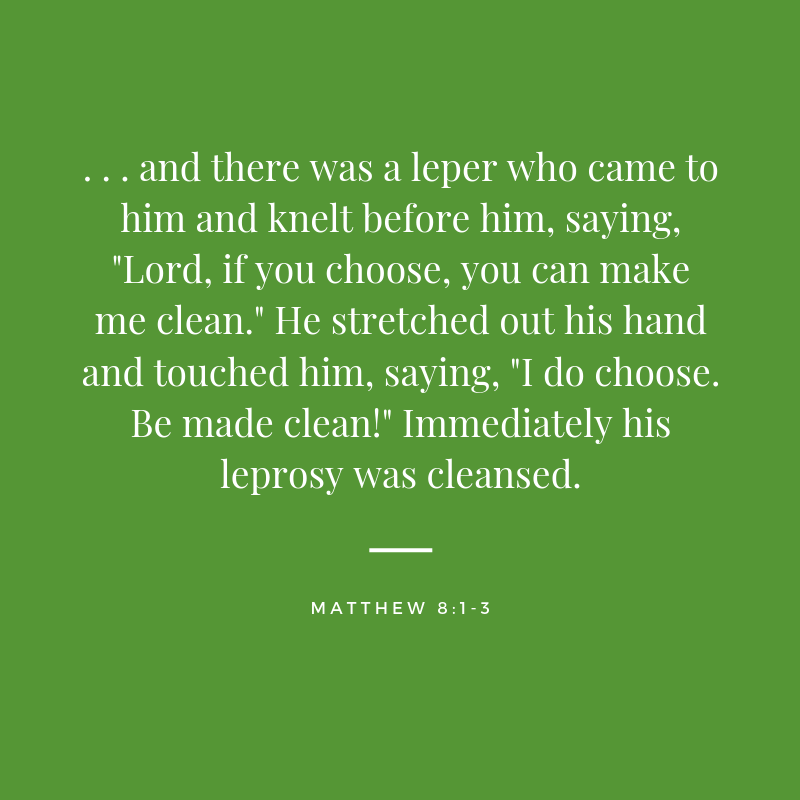 Matthew 8:1-3