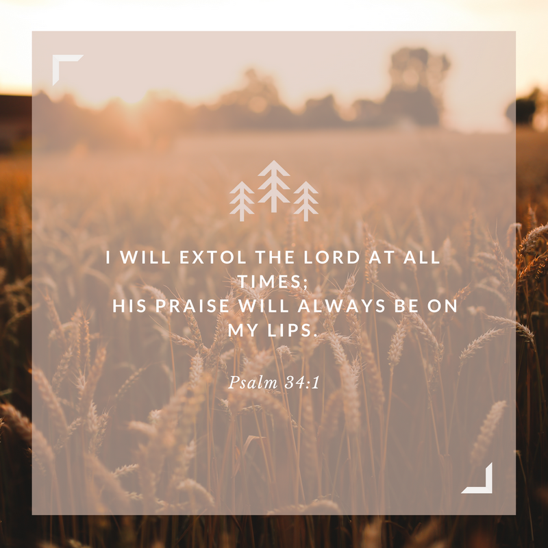 Psalm 34:1