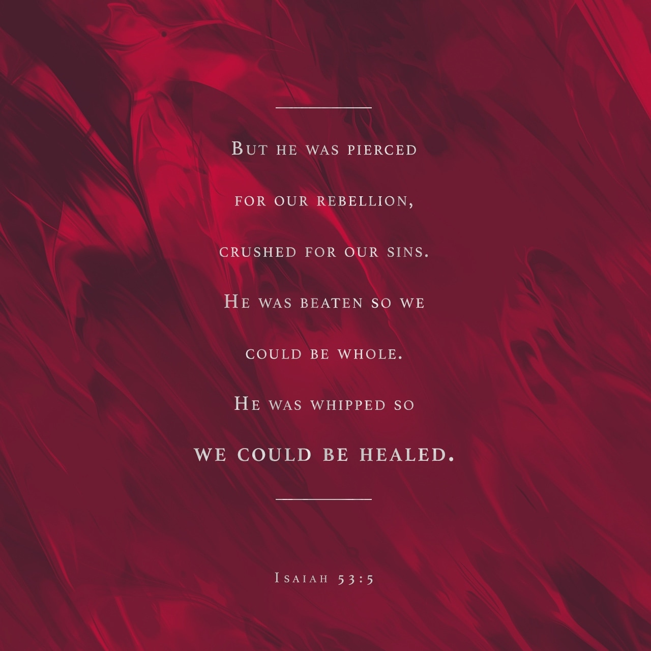 Isaiah 53:5