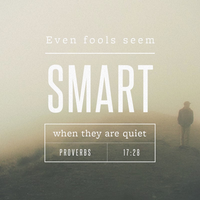 Proverbs 17:28