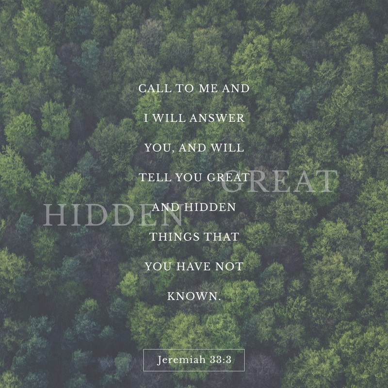 Jeremiah 33:3